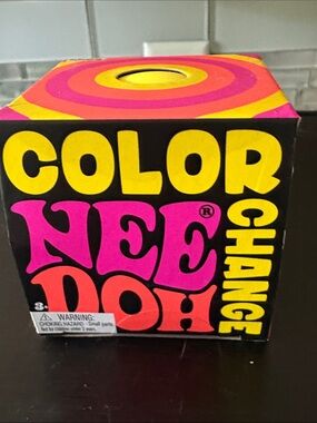 NeeDoh Color Change Retro Toy in Box - Yellow